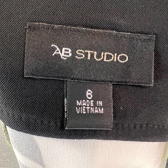 AB Studio bold Leaf pattern Midi dress. Retro 60's style. Sz. 6. #0452 - Picture 7 of 9